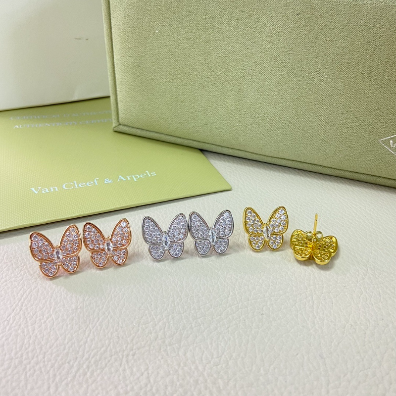 VAE54  Women's New Full Diamond Butterfly Earnail Jewelry