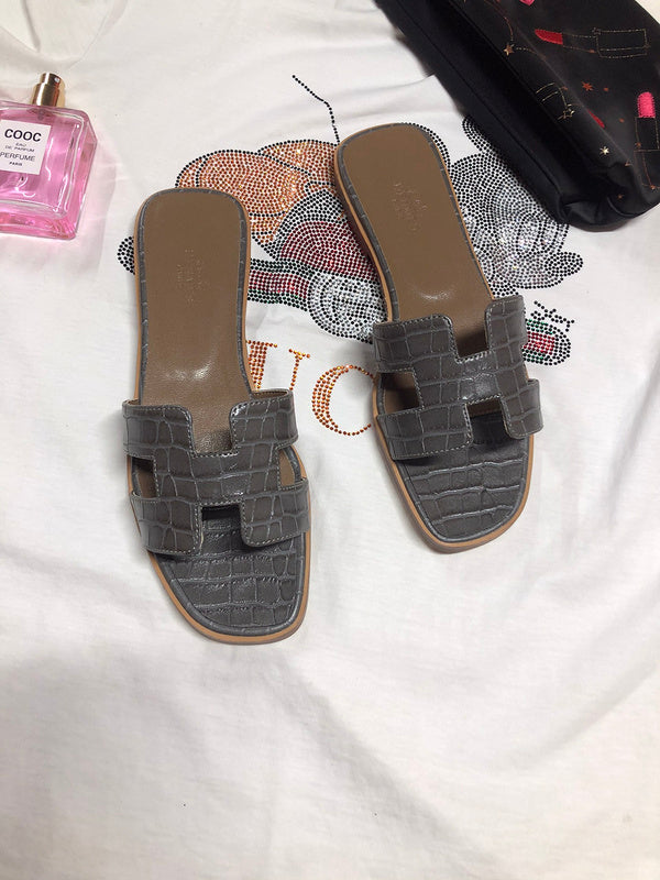 OHS02 Couples slipper Leather Shoes 35-42 with box