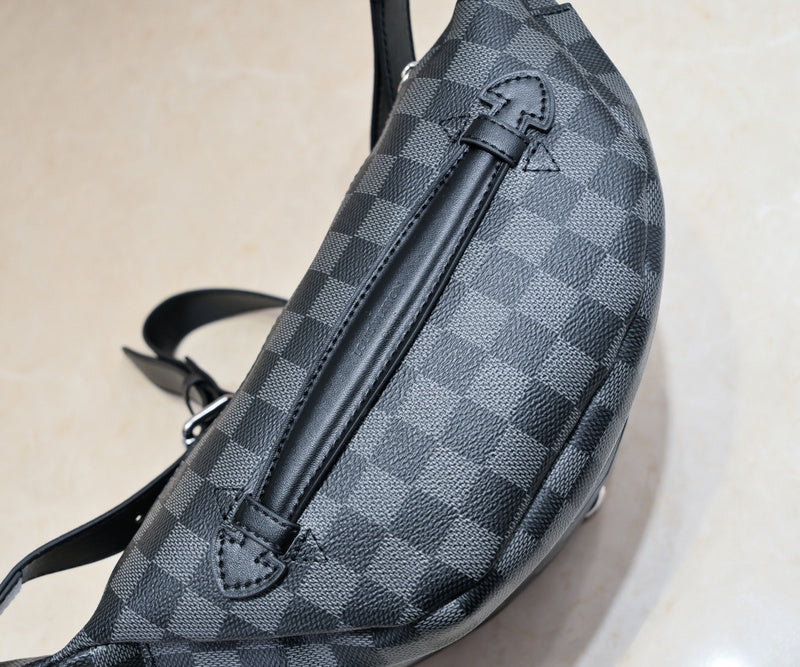 LLP55 Leather Bag 37x14x13CM Shoulder  for women and men  Bags