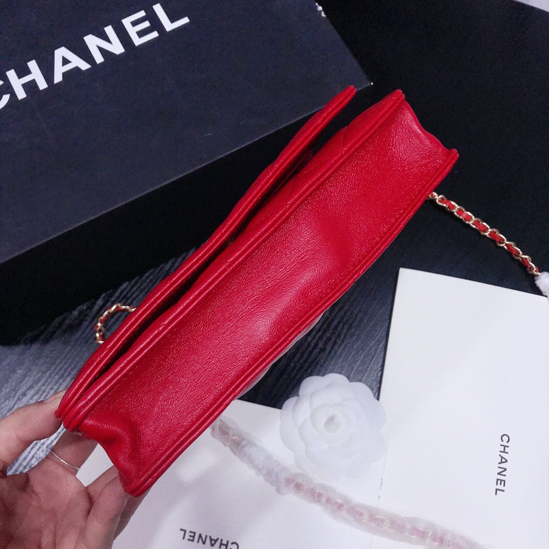 XCP018 Bag leather 19-13-4CM Bag Gold