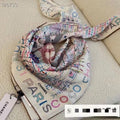 XCC19 Silk satin 90-90CM scarf