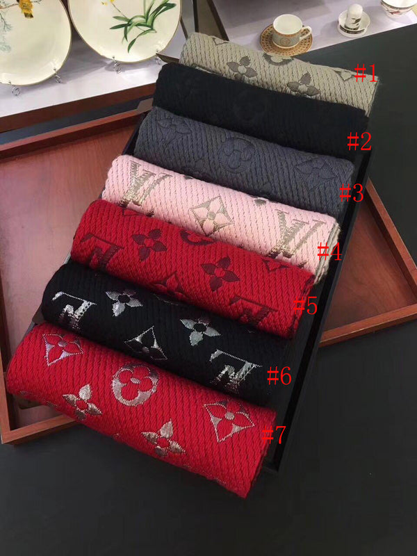 LSC6 Wool blend 35-180CM Scarf Ladies' shawl