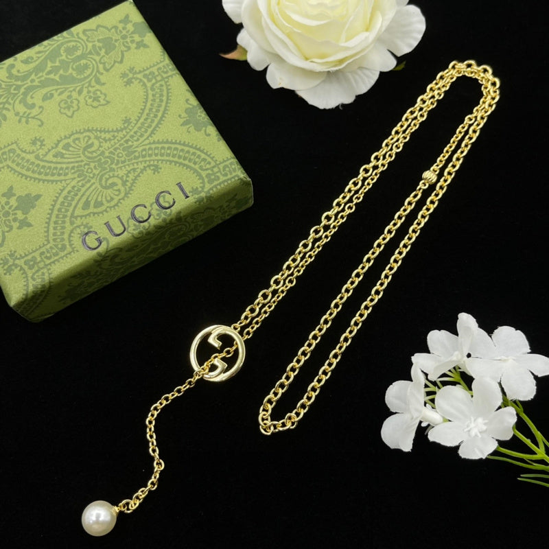GN35  Necklace 316L steel plating gold Jewelry