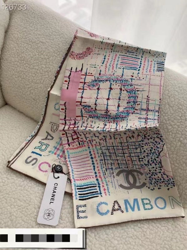 XCC19 Silk satin 90-90CM scarf
