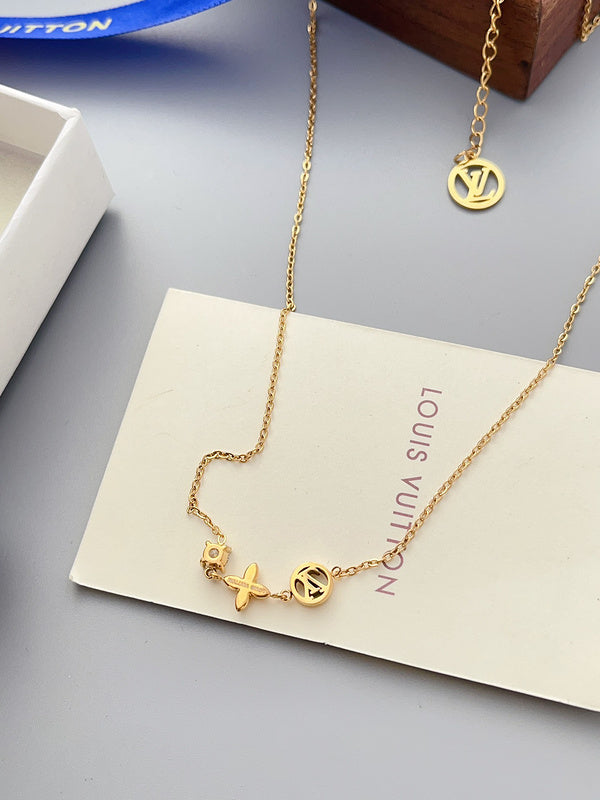 X638  Women's titanium steel necklace jewelry