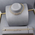 DIN13 Classic women necklace and bracelet jewellery set