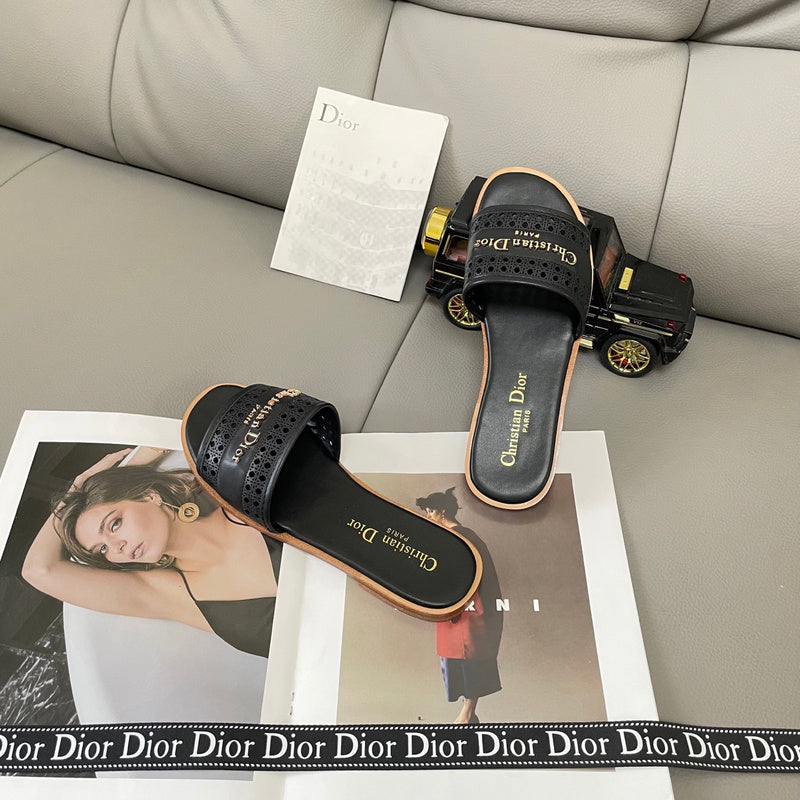 MBDS1 Leather Slippers Size 35-41 Shoes with Box