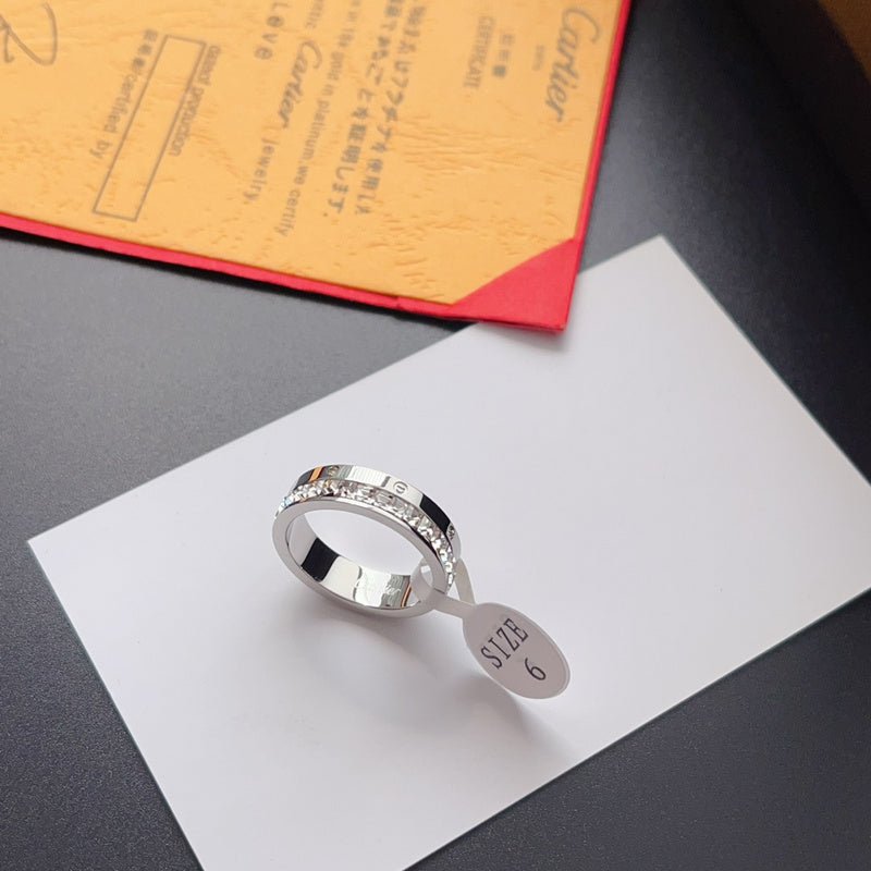 J120   Men's and women's titanium steel ring jewelry