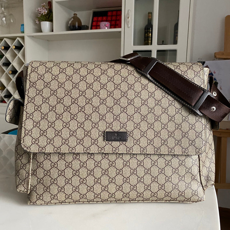 LGP51 Leather shoulder bag big 44-28-14CM travel  for women and men bag
