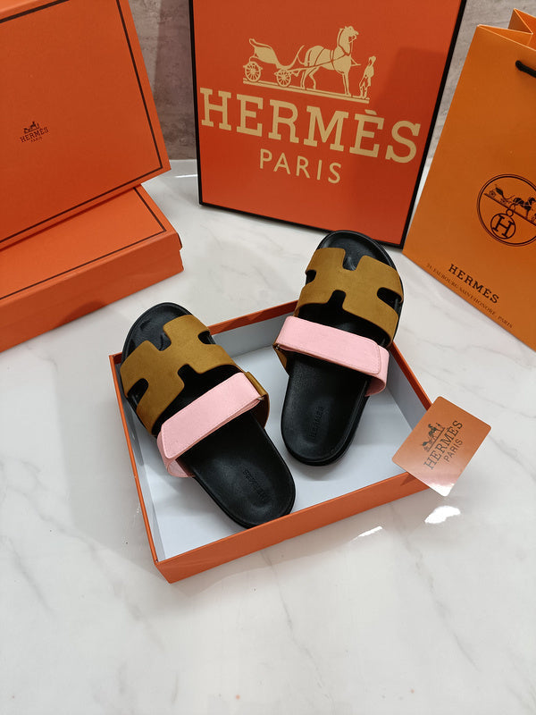 MJHS0 Leather slippers Man and Women shoes 35-44 With box