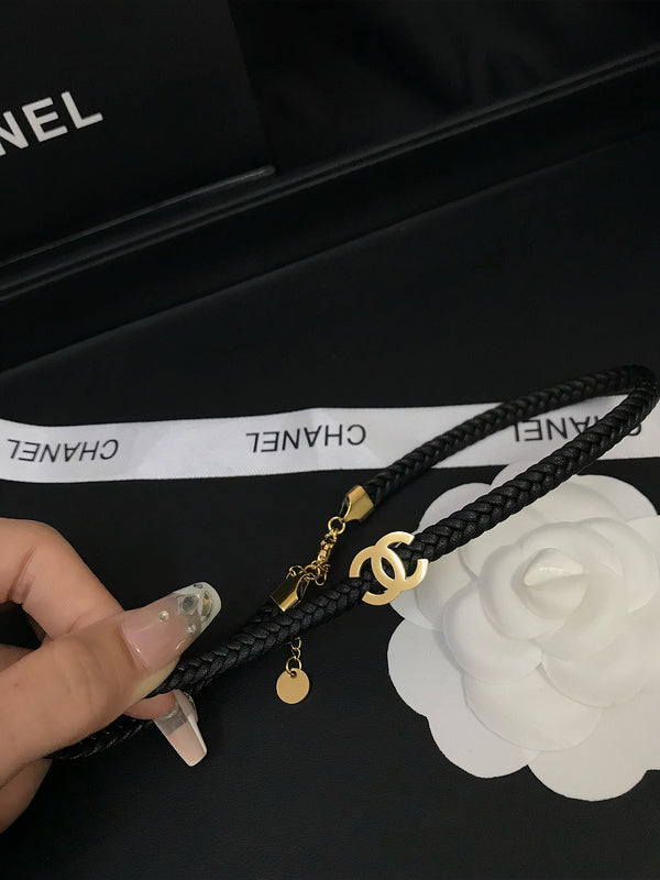 X593    Leather rope necklace for women  Jewelry