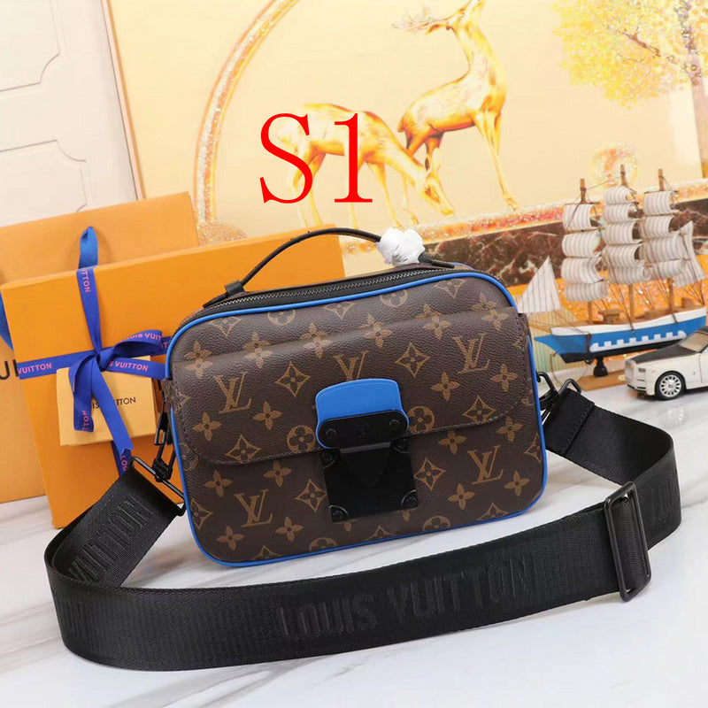 GLP066  High quality leather bag men bag  22 x 18 x 8CM for women and men