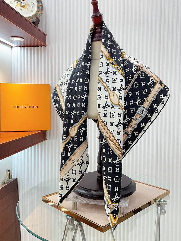 XLC18 Silk satin 90-90CM Scarf