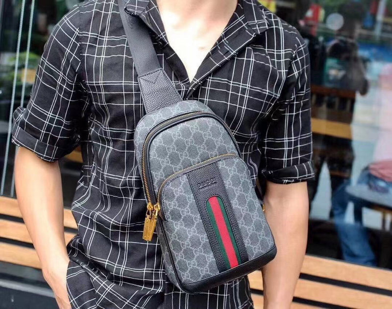 GGP22 Men Shoulder bag leather bag handbag 18-31-5CM