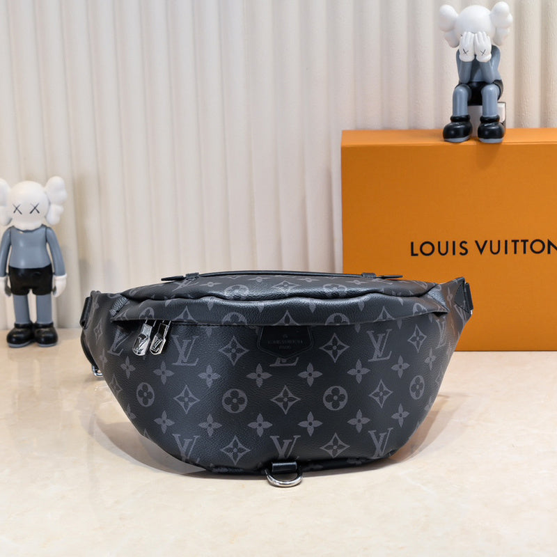 LLP55 Leather Bag 37x14x13CM Shoulder  for women and men  Bags