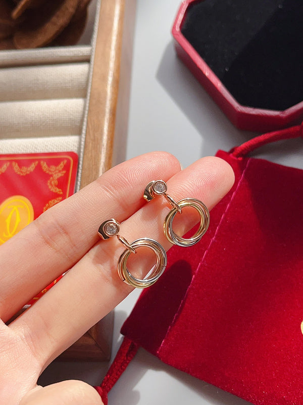 A1067   Women's titanium steel earrings jewelry