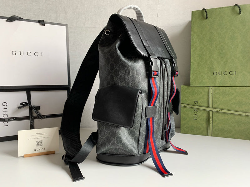 LGP51 Men GG SUPREME backpack large capacity ipad bag 34x42x16cm