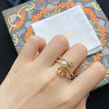 DIR3 Women's fashion accessorize with pearl rings  Jewelry