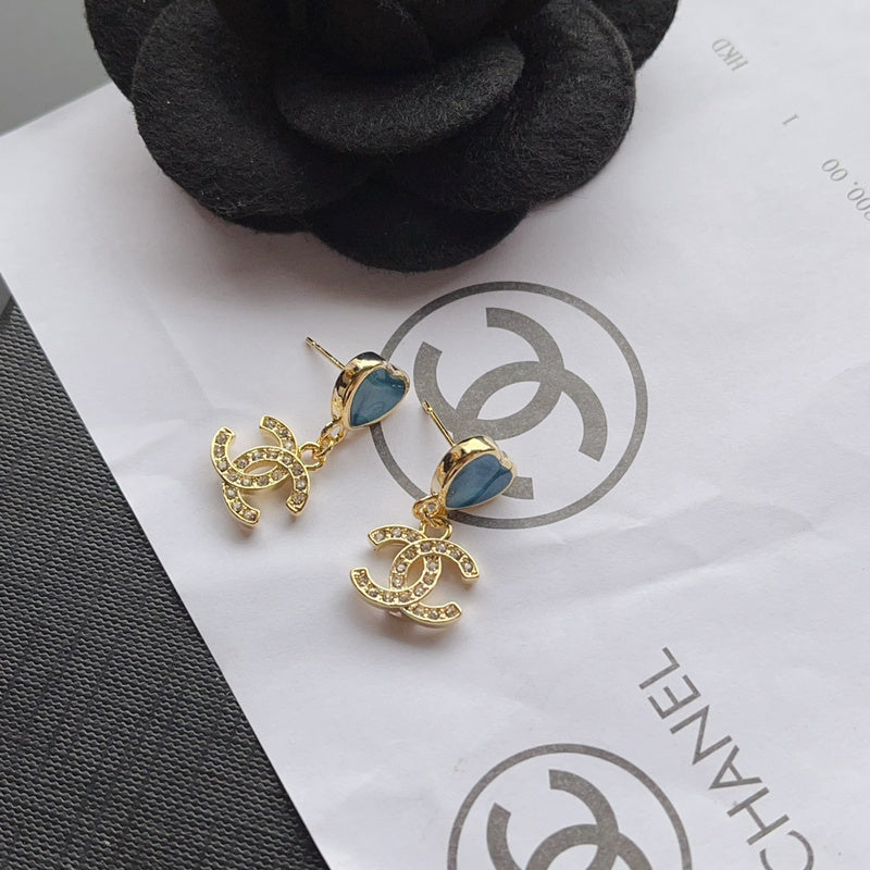 A1128  Women's heart-shaped earrings and jewelry