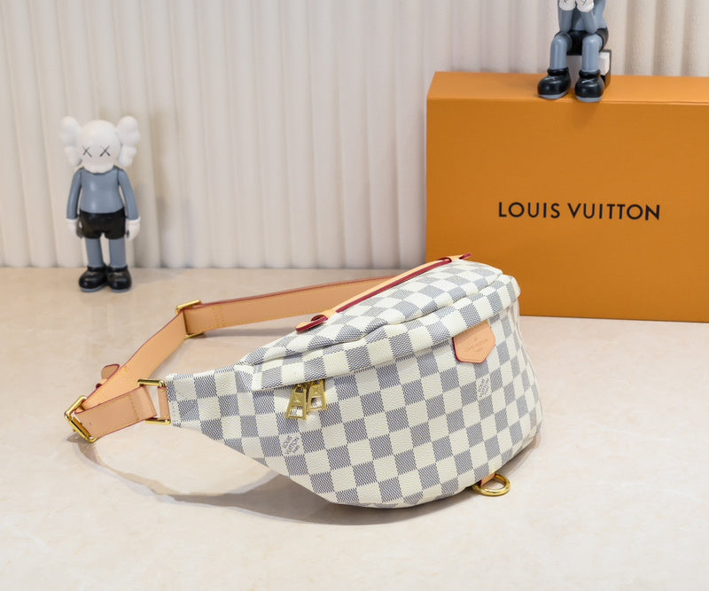 LLP55 Leather Bag 37x14x13CM Shoulder  for women and men  Bags