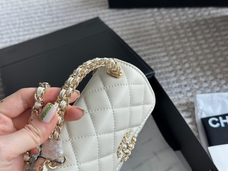 XXCP5 Chanel Bag 15-12CM Quilted Leather Crossbody Bags With Box