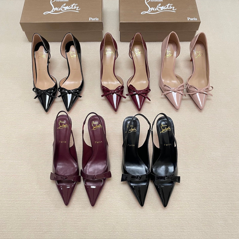 MBCL1 Women Heel 6CM 8CM 10CM Leather shoes 35-41 with box