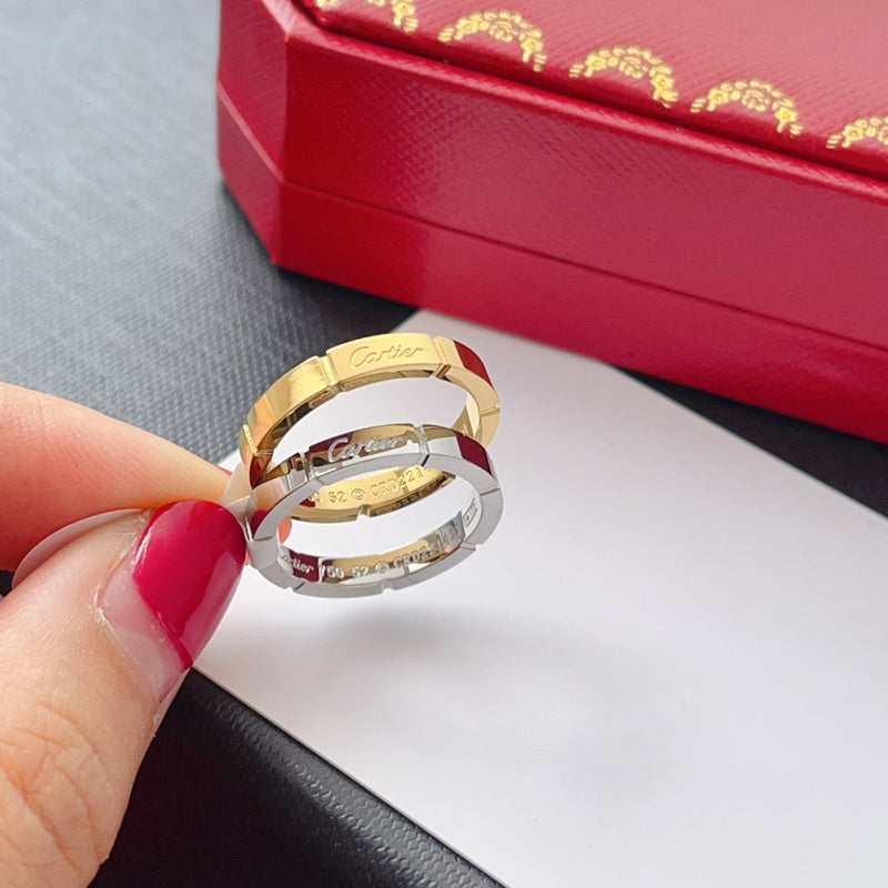 J118   Men's and women's titanium steel ring jewelry