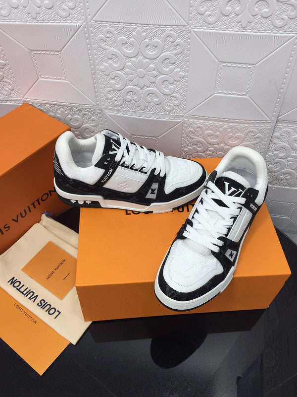 LLS1 High quality leather shoes women 35-41 or man 40-45 with box