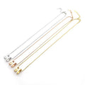 HN016  Letter Pendant Necklace Jewelry