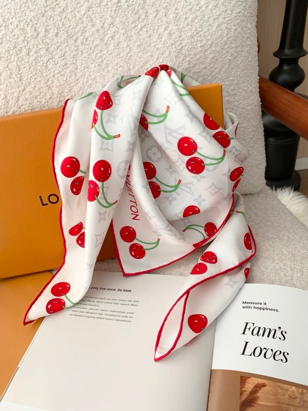 XLC12 Silk satin 90-90CM Scarf