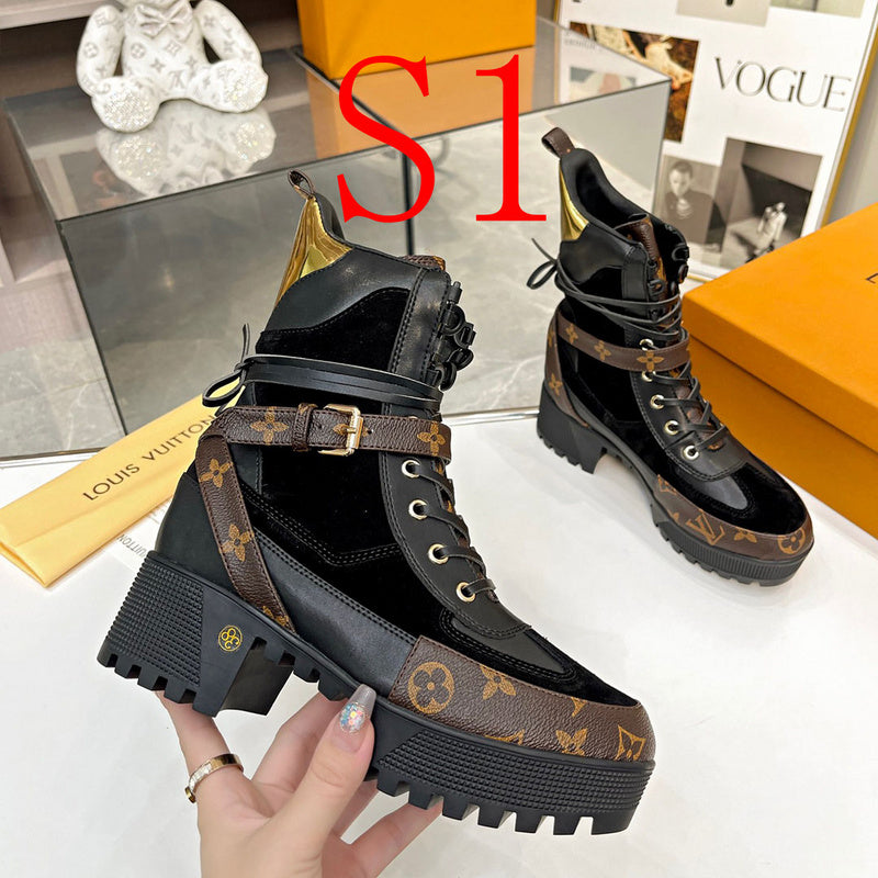 OLS28 Leather Women Shoes 35-42 with box