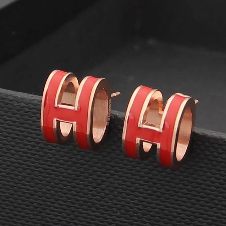 HE04 Fashion New Style Earring Jewelry H earring for women