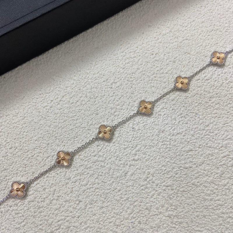 AVAB1    New color separation Laser mini six-flower bracelet jewelry