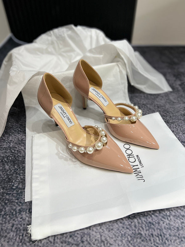 MBJS1 Leather 7CM Slippers Size 35-42 Shoes with Box