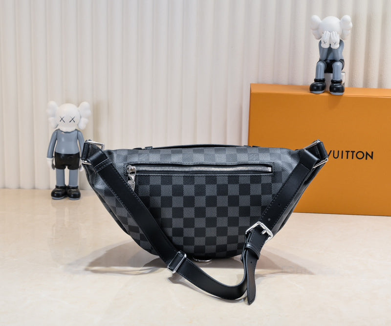 LLP55 Leather Bag 37x14x13CM Shoulder  for women and men  Bags