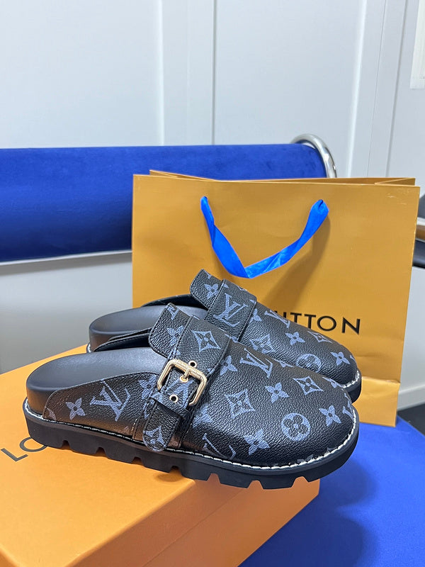 MJLS5 Leather slippers Women shoes 35-42 With box