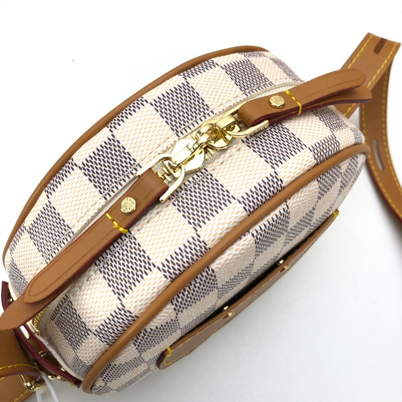GLP201 Louis Vuitton Classic Women's Shoulder Bag Round Leather Crossbody Bag 18x16x6x5CM