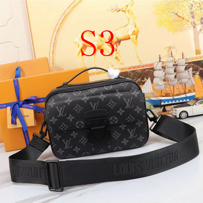 GLP066  High quality leather bag men bag  22 x 18 x 8CM for women and men