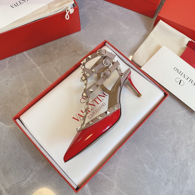MVS24 Leather Women 6-8-10CM Heel shoes 35-42 With box