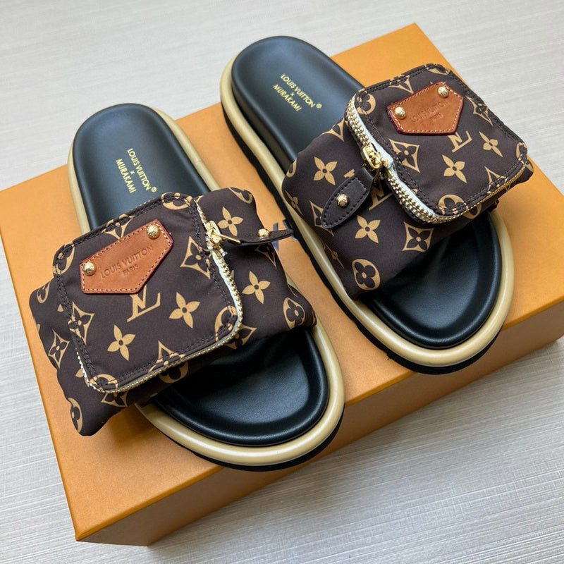 YLS5 Leather Slippers Size 36-45 Shoes with Box