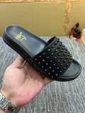 YCL2 Leather Man slippers  shoes High quality with box