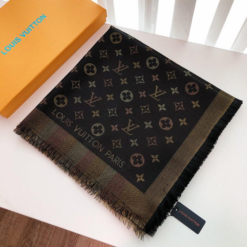 LSC3 Silk cotton 140-140CM scarf Can choose With box