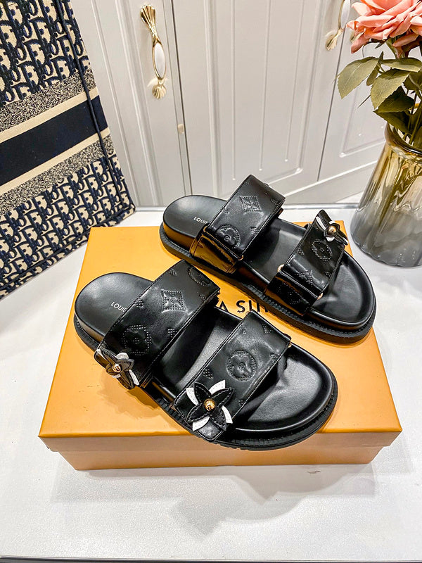 MLS11 Slippers Women Leather shoes 35-40 With box
