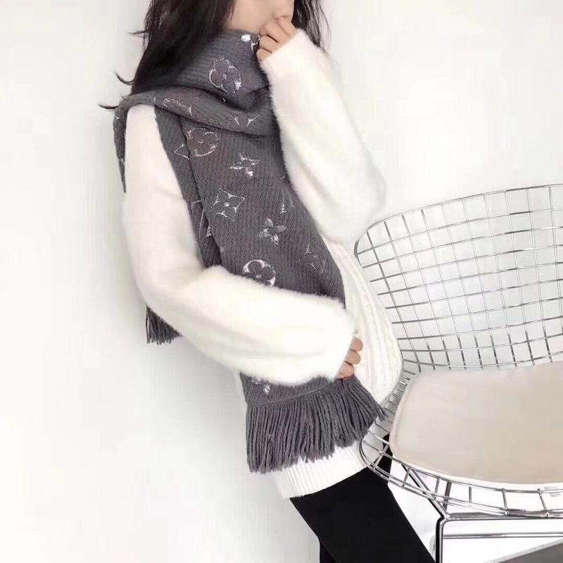LSC6 Wool blend 35-180CM Scarf Ladies' shawl