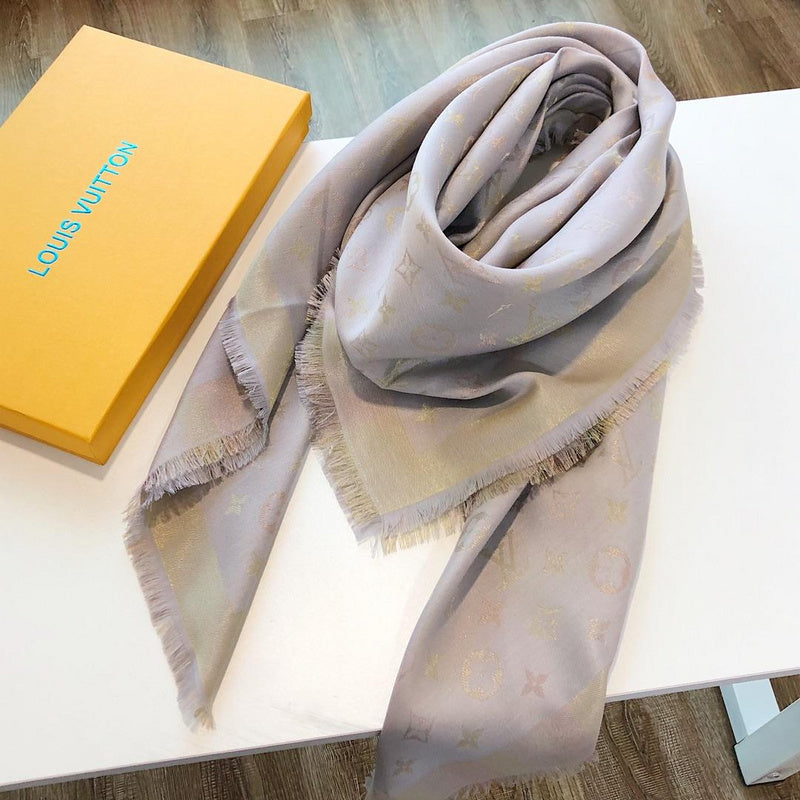 LSC3 Silk cotton 140-140CM scarf Can choose With box