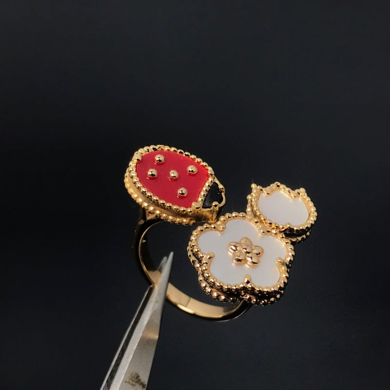 AVSR4  New ladybug ring jewelry