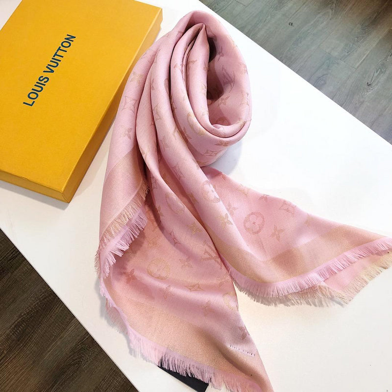 LSC3 Silk cotton 140-140CM scarf Can choose With box