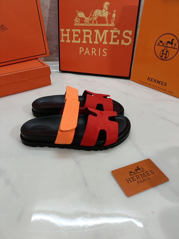 MJHS0 Leather slippers Man and Women shoes 35-44 With box