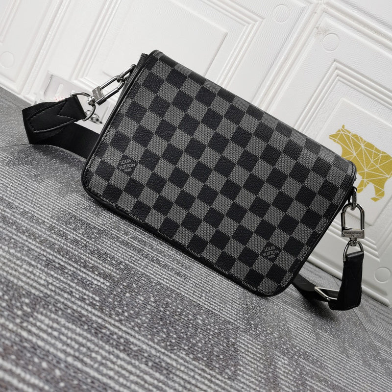 LLP85  Men Leather Bag 23.5 x 14.0 x 5.0CM high quality