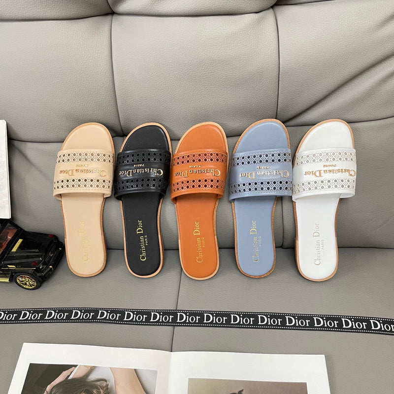 MBDS1 Leather Slippers Size 35-41 Shoes with Box